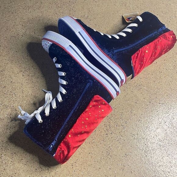 Sketchers Twinkle Toes Twinkle Hero Twinkle Lite High Top Sneakers sz 3.5 - Picture 9 of 10